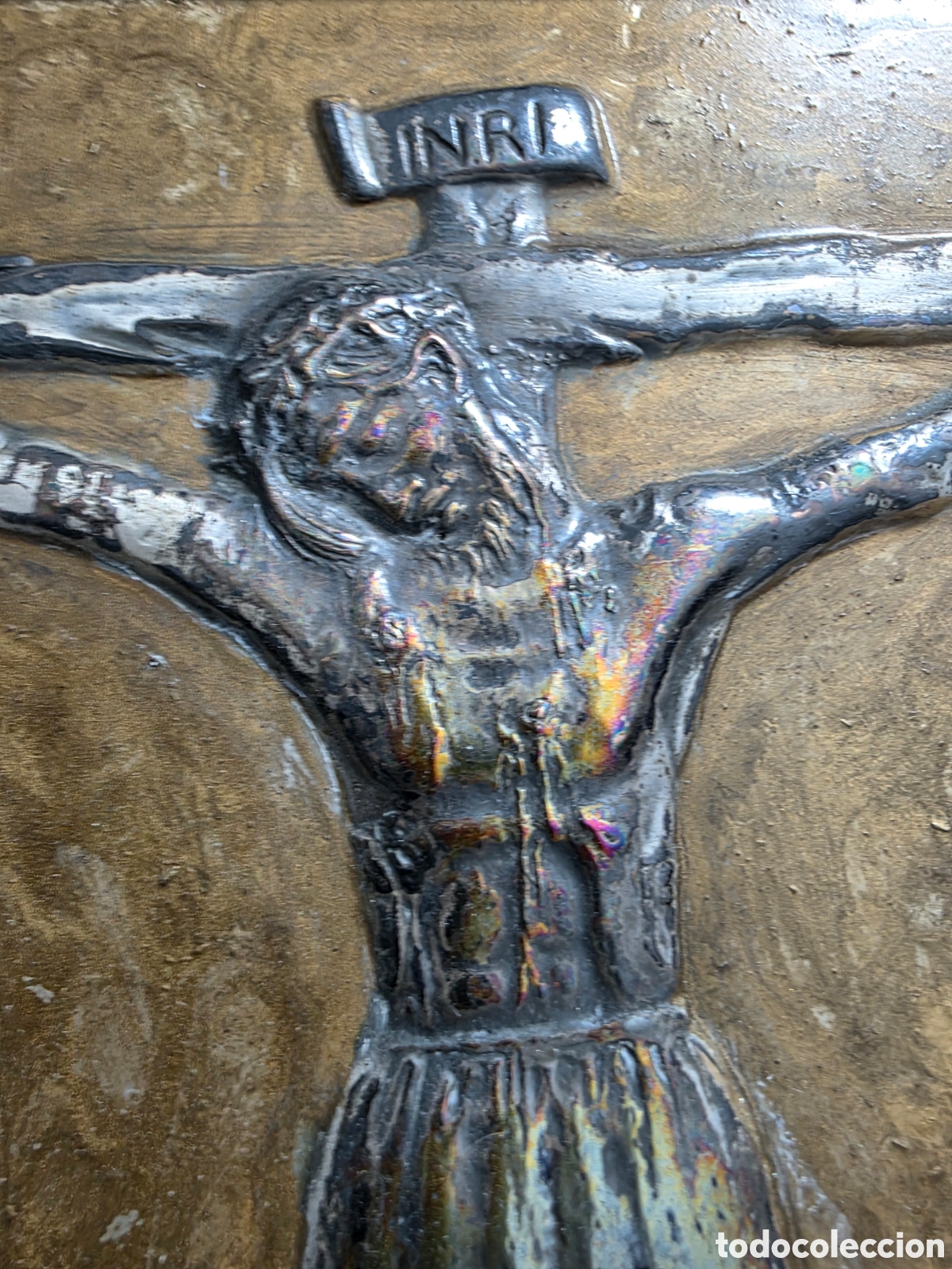 Antig&uuml;edades: Placa repujada del Santo Cristo de Burgos - Foto 4