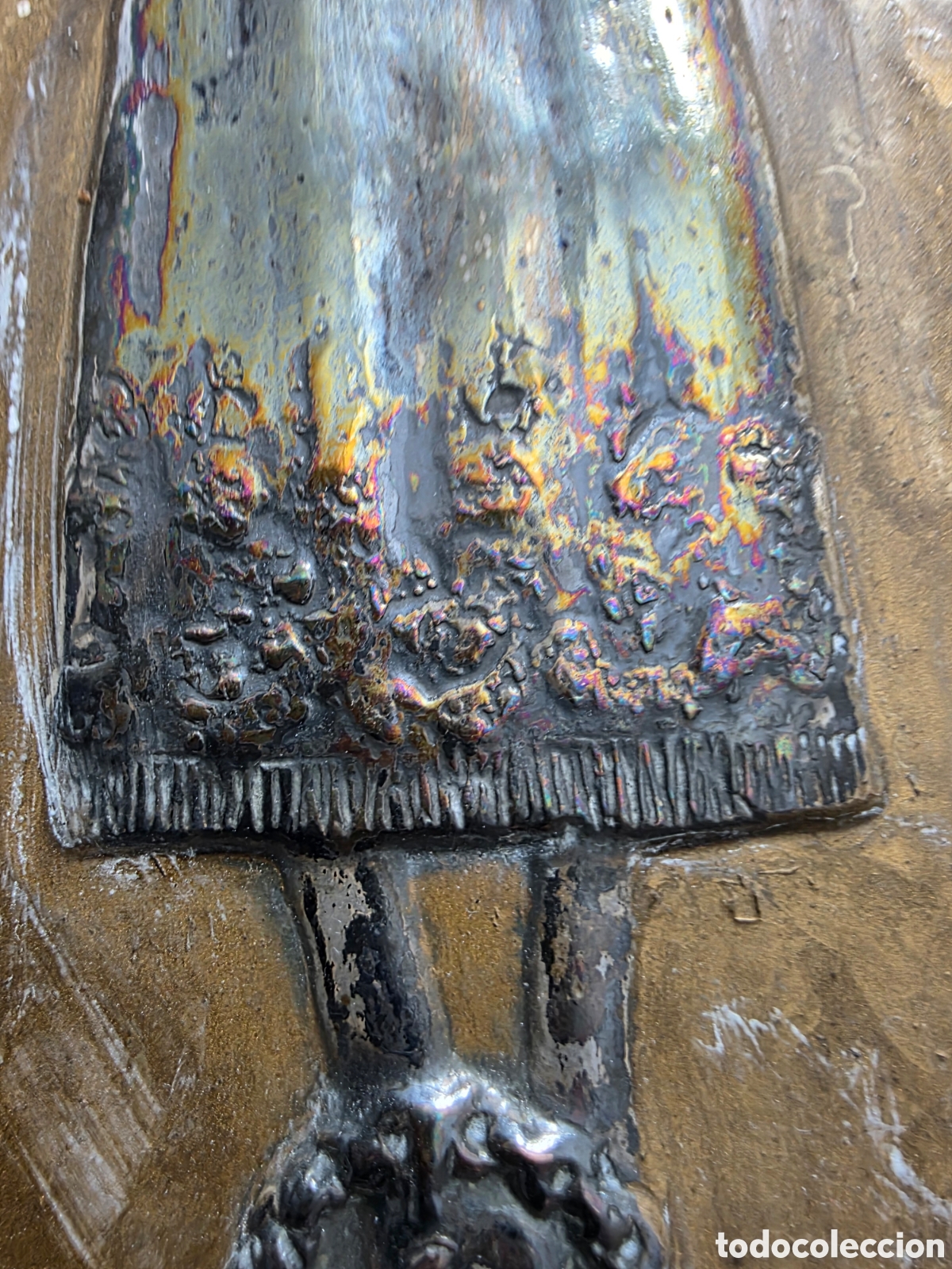 Antig&uuml;edades: Placa repujada del Santo Cristo de Burgos - Foto 5