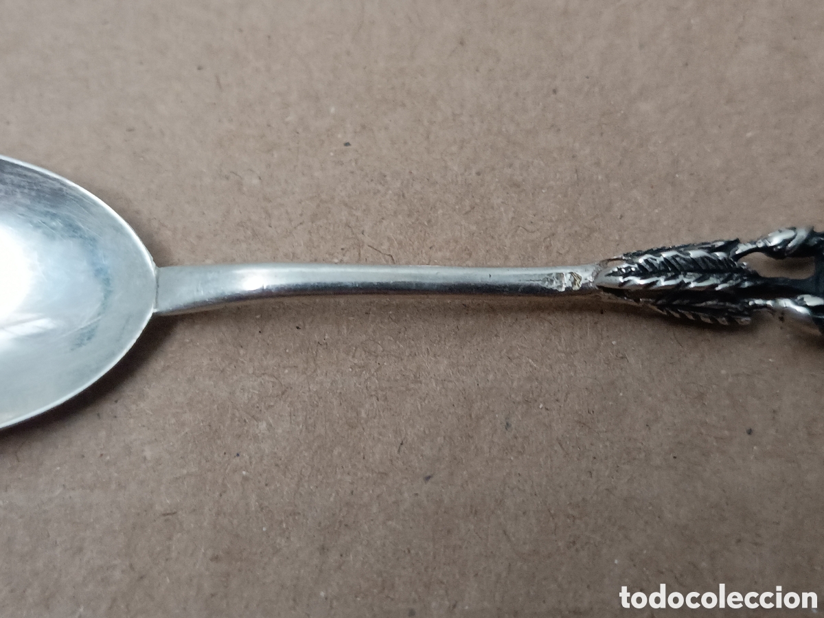 Antig&uuml;edades: 6 CUCHARILLAS DE PLATA DE CAF&Eacute; - Foto 3