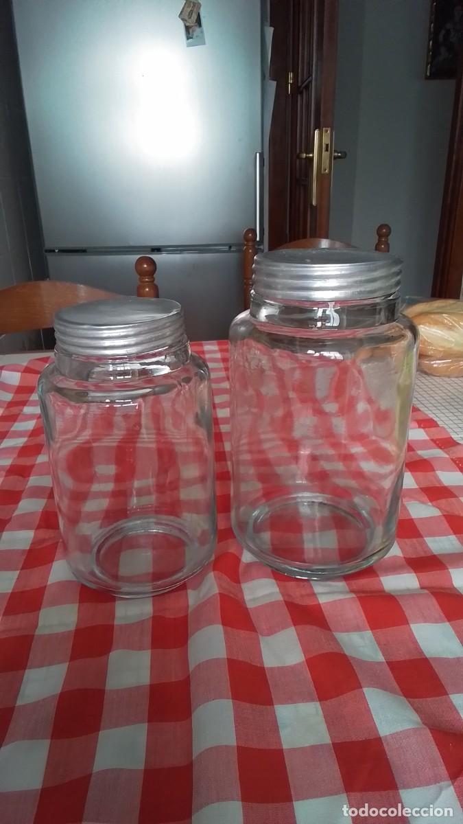 Antig&uuml;edades: Botes cocina cristal antiguos - Foto 2