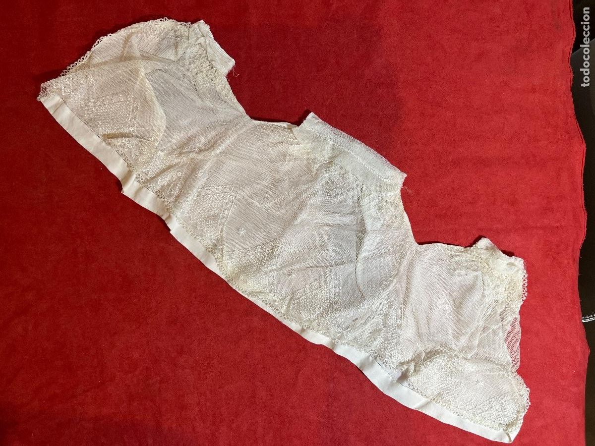 Antig&uuml;edades: Vestido religioso antiguo algod&oacute;n con encajes &ndash; ropa Ni&ntilde;o Jes&uacute;s / santos devocional