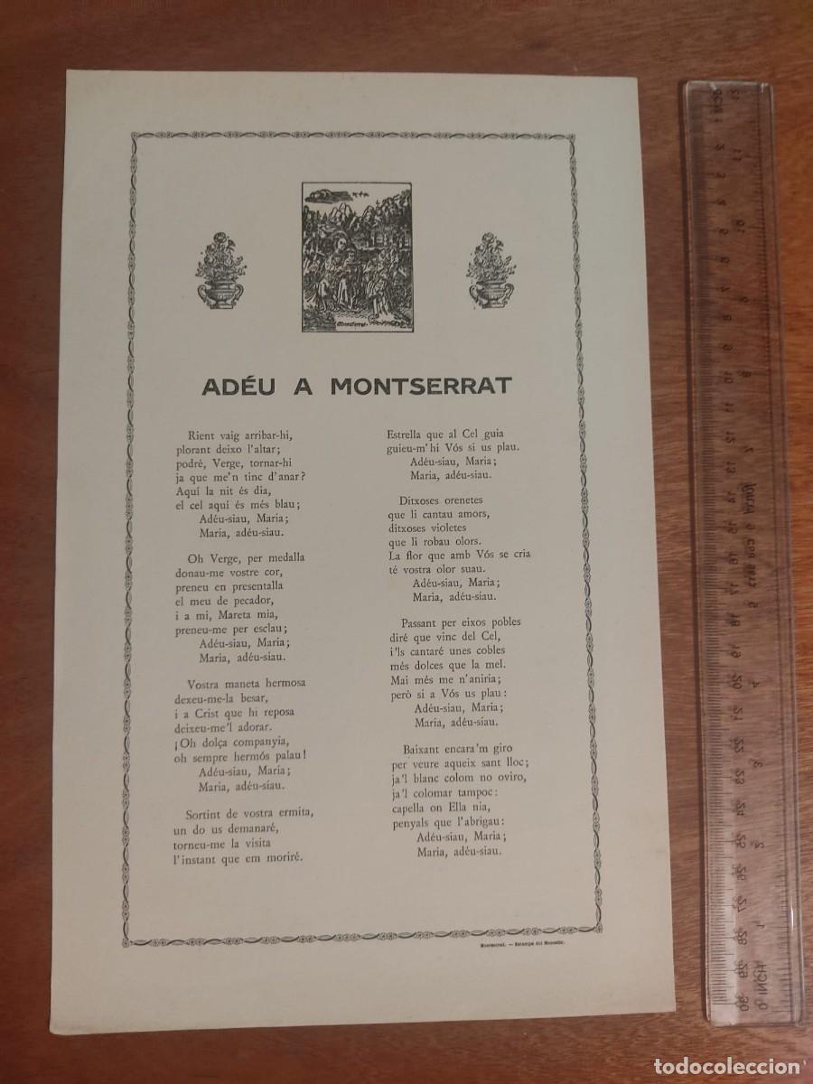 Antig&uuml;edades: GOIG. adeu a Montserrat - Foto 1