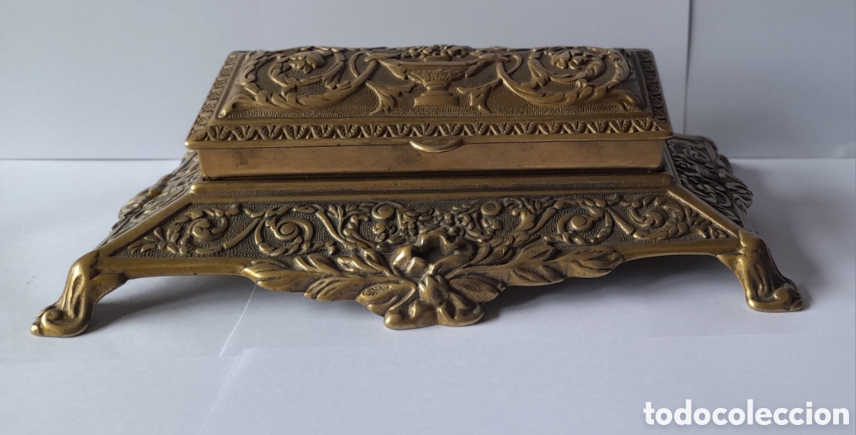 Antig&uuml;edades: Escribania antigua de bronce - Foto 4