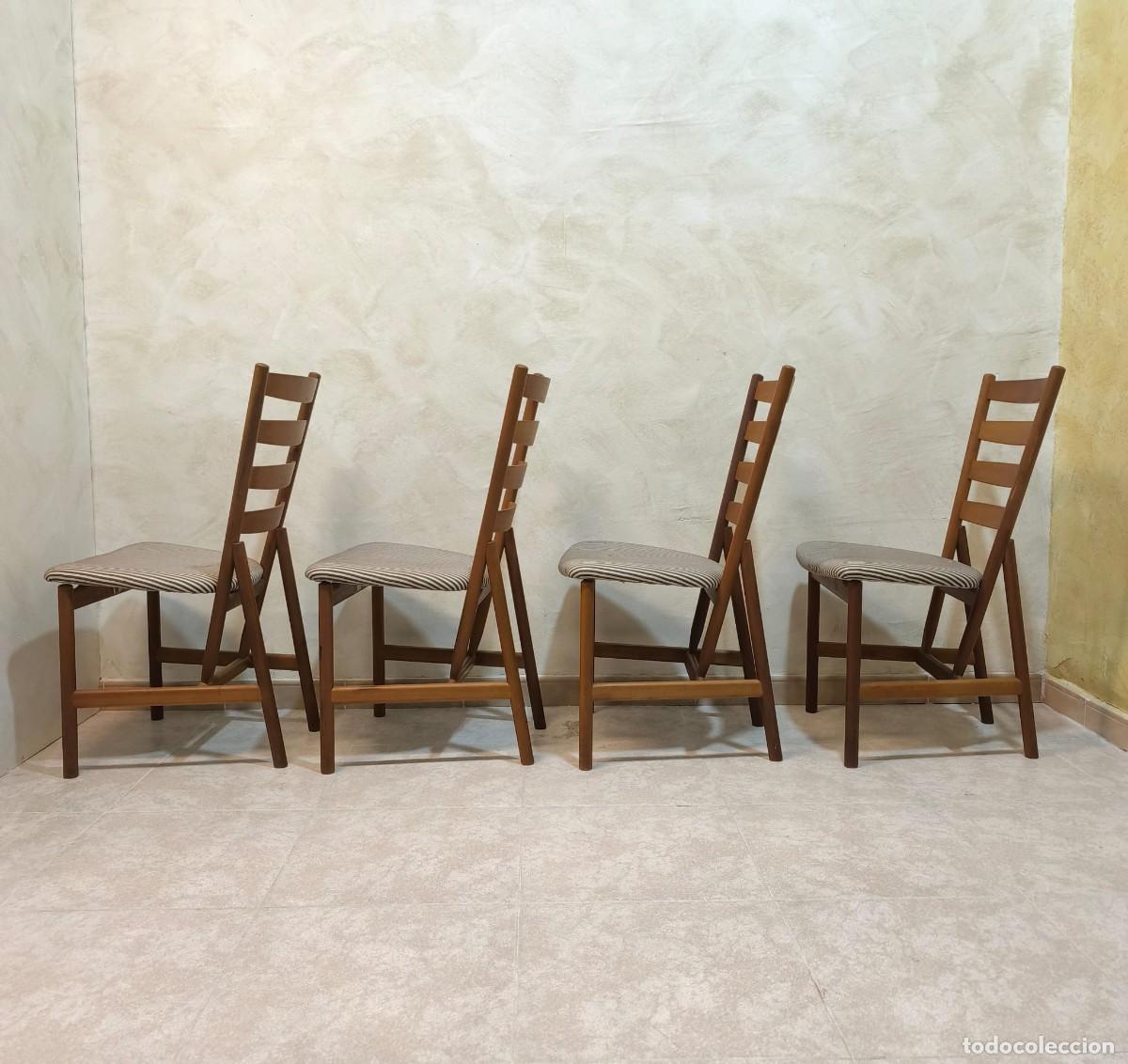 Antig&uuml;edades: Conjunto de 4 sillas Hansen & Sorensen - Foto 7