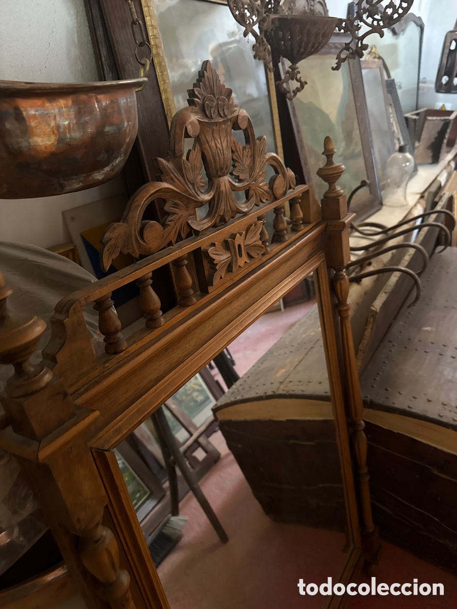 Antig&uuml;edades: Espejo de madera estilo modernista - Foto 2