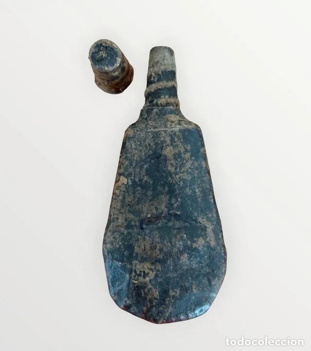 Antig&uuml;edades: Polvera Beduina cuero 1800 - Foto 3