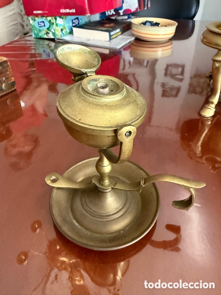 Antig&uuml;edades: Candil de bronce antiguo - Foto 4