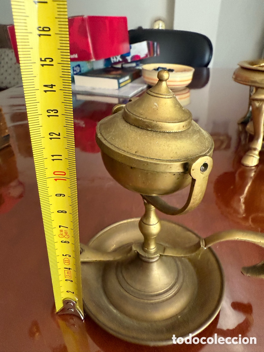 Antig&uuml;edades: Candil de bronce antiguo - Foto 5