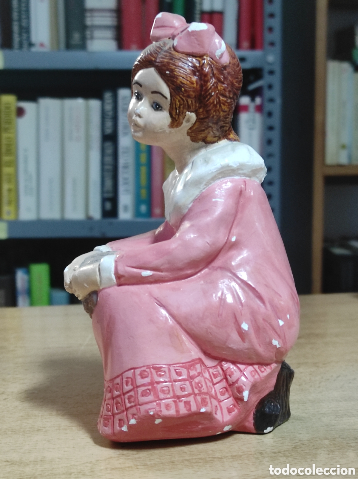 Antig&uuml;edades: Mu&ntilde;eca escayola pintada - Foto 3