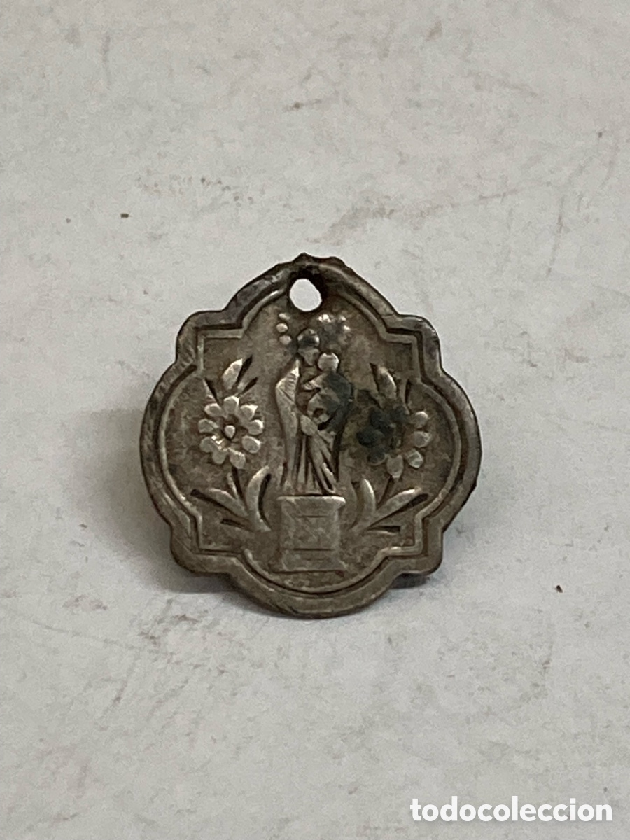 Antig&uuml;edades: Medalla de plata religiosa C441 - Foto 1