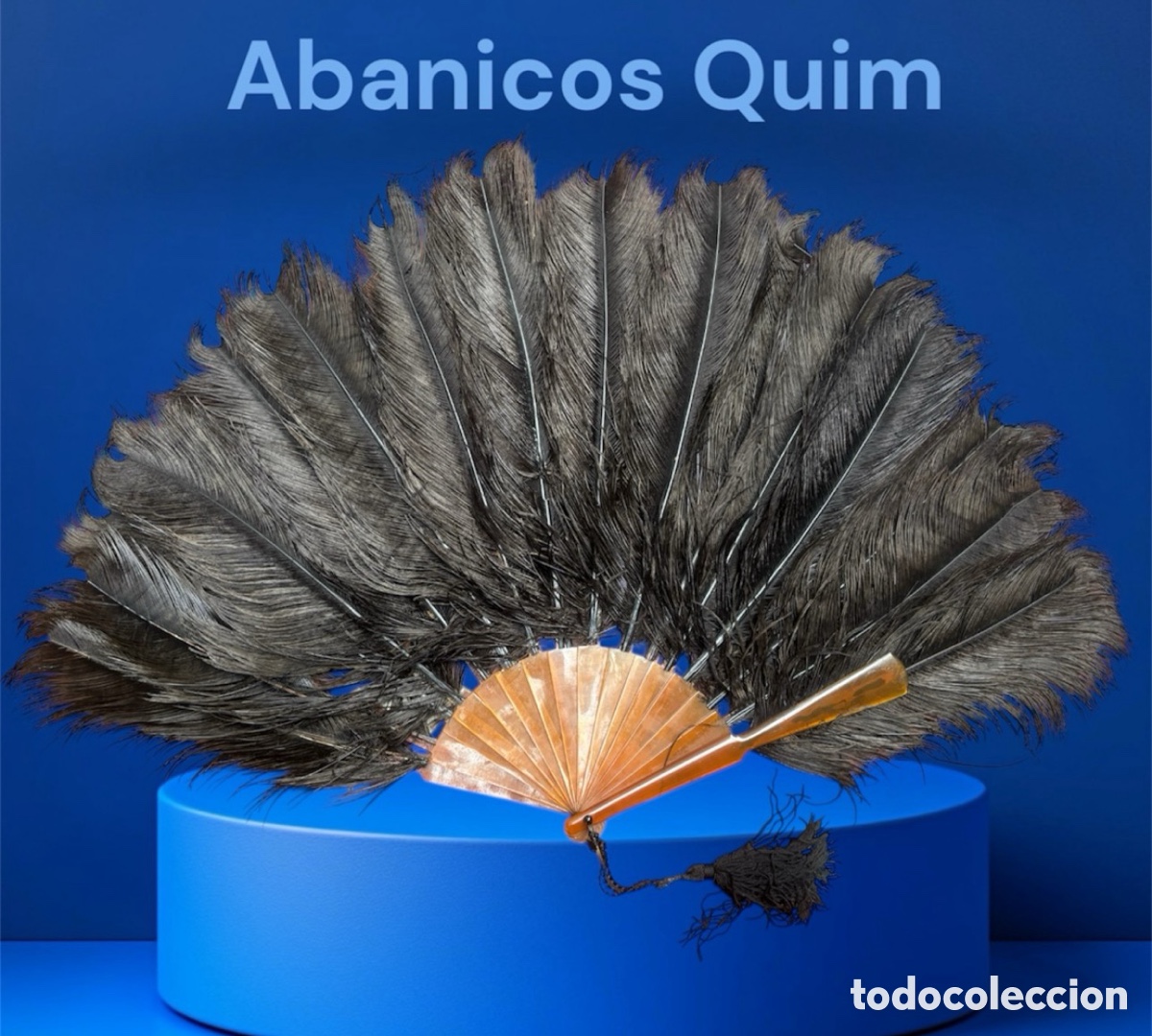Antig&uuml;edades: ANTIGUO ABANICO DE PLUMAS - Foto 2