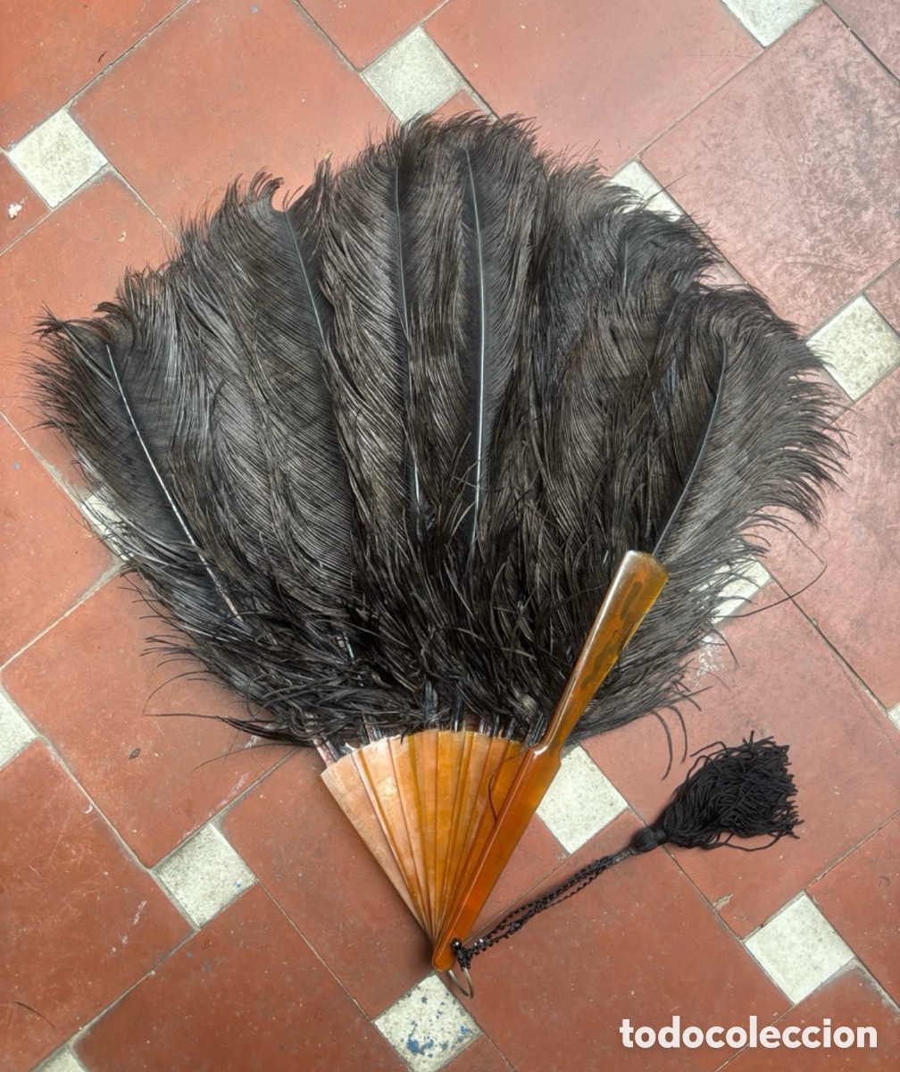 Antig&uuml;edades: ANTIGUO ABANICO DE PLUMAS - Foto 5