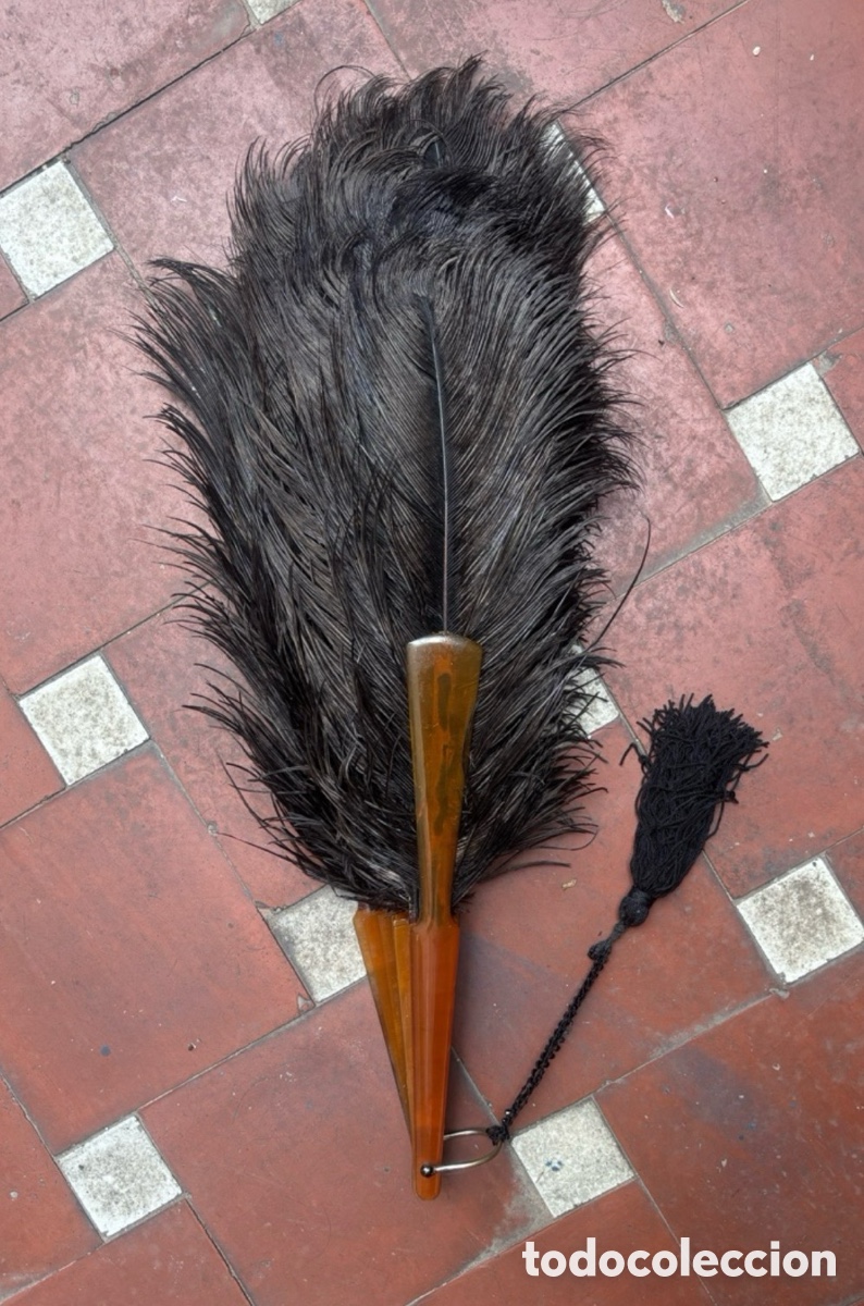 Antig&uuml;edades: ANTIGUO ABANICO DE PLUMAS - Foto 6