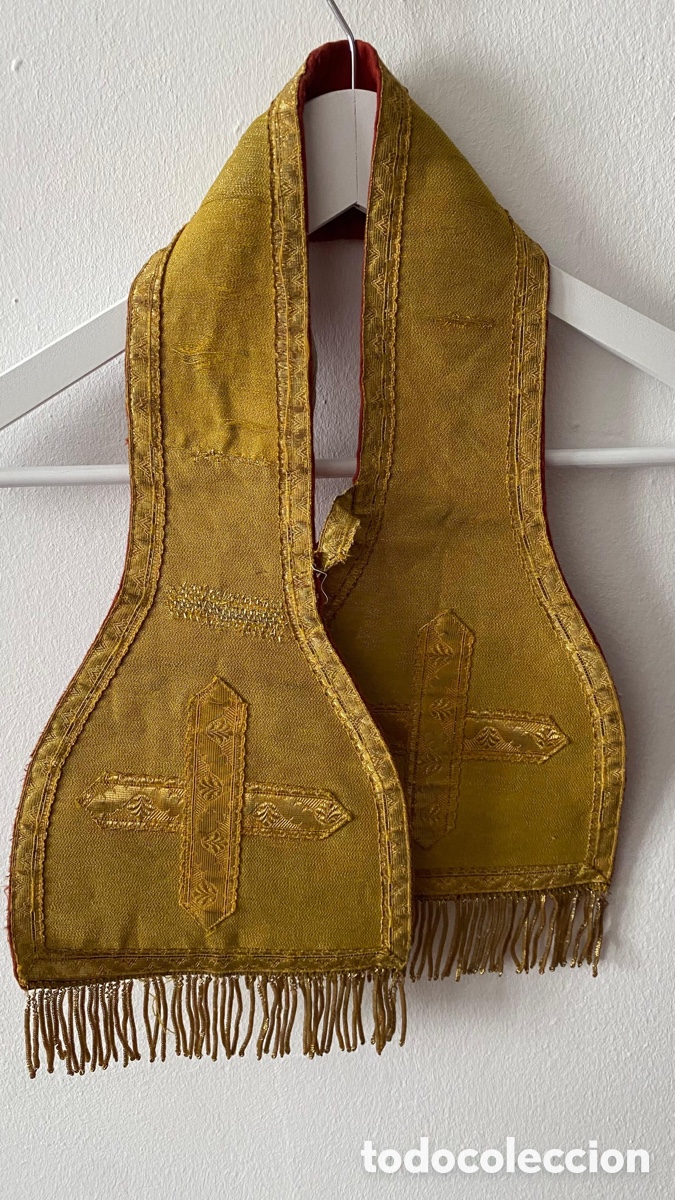 Antig&uuml;edades: Lote de estolas y man&iacute;pulos - Foto 3