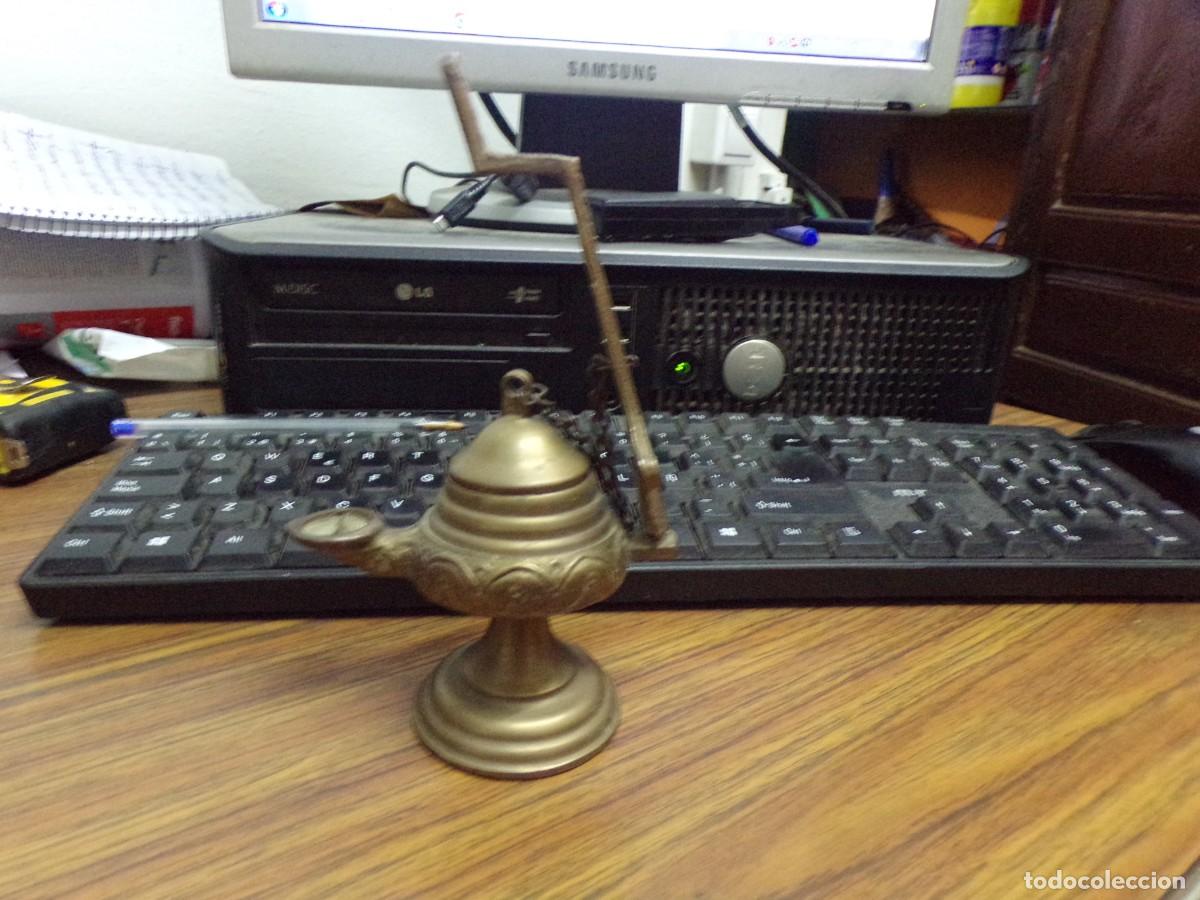 Antig&uuml;edades: ESTAMOS LIQUIDANDO. L&aacute;mpara de aceite de bronce - Foto 1