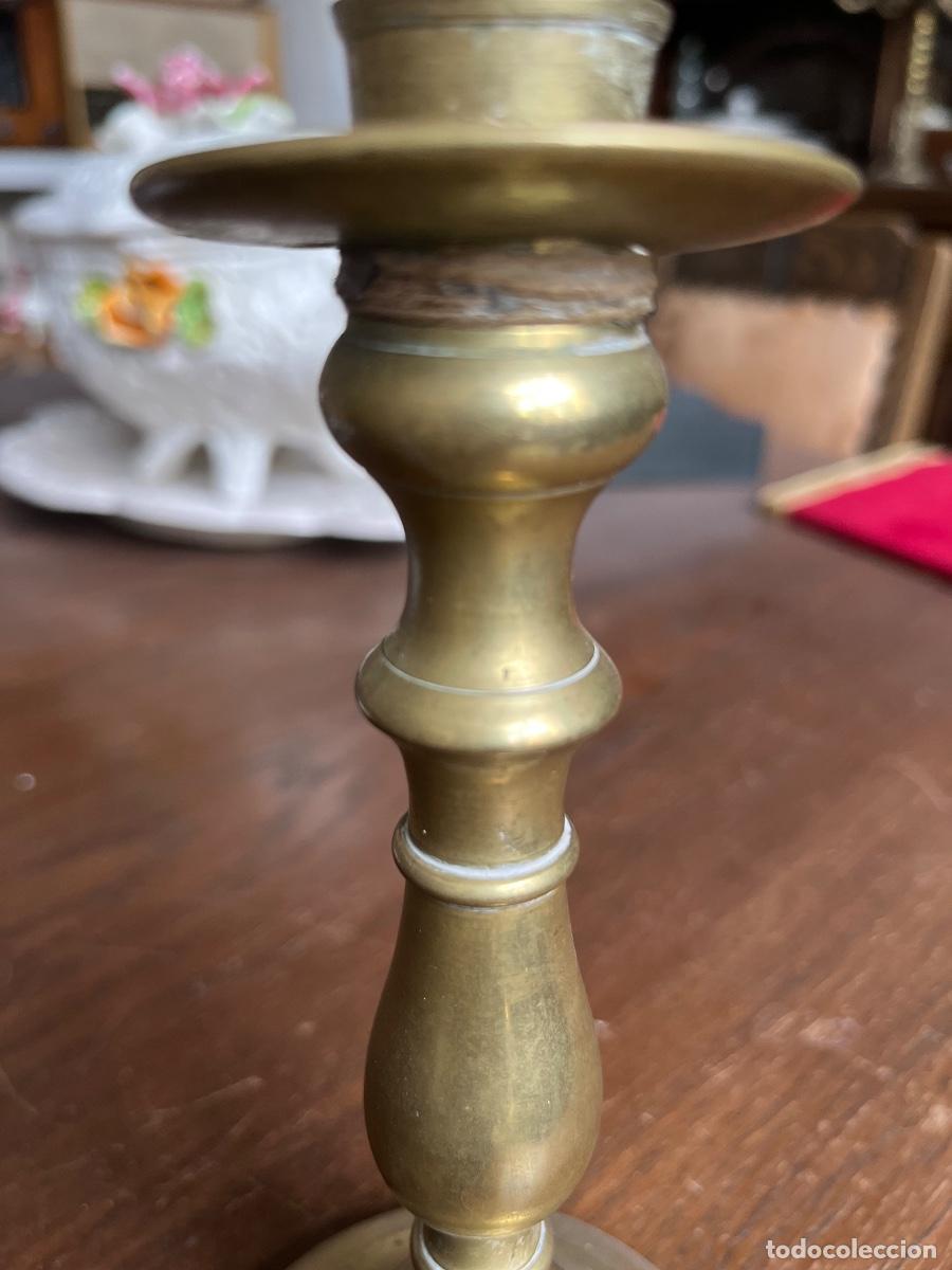 Antig&uuml;edades: CANDELABRO EN BRONCE ANTIGUO - Foto 4