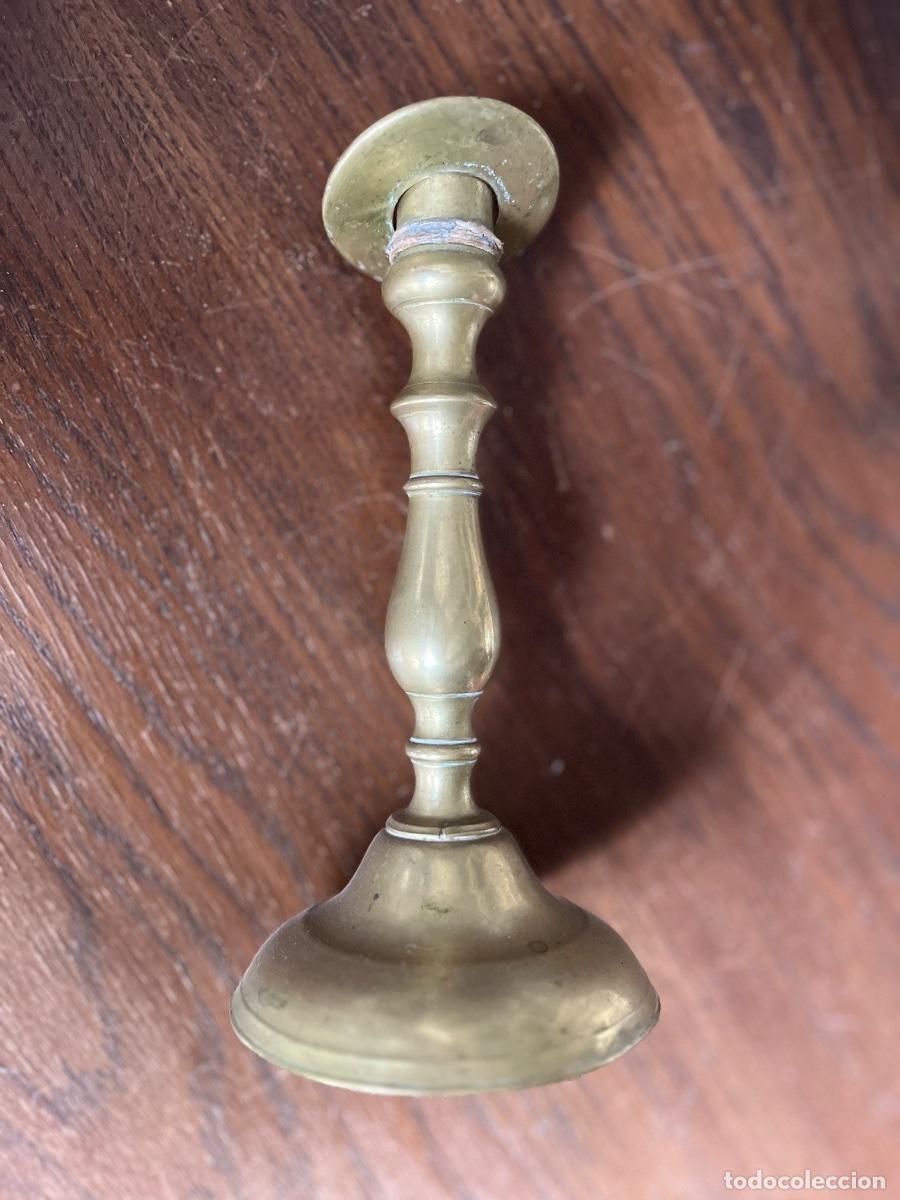Antig&uuml;edades: CANDELABRO EN BRONCE ANTIGUO - Foto 6