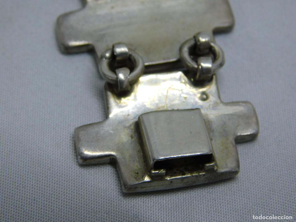 Antig&uuml;edades: ANTIGUA PULSERA DE PLATA Y ESMALTE - Foto 9