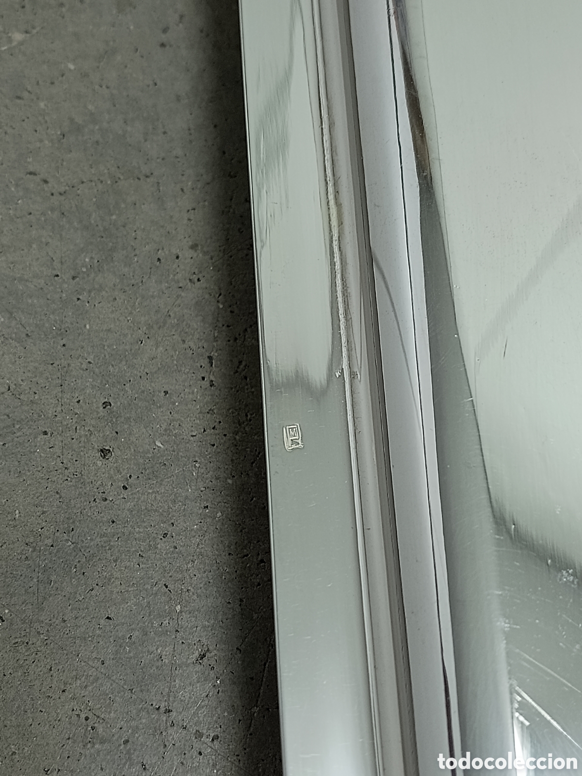 Antig&uuml;edades: BANDEJA BA&Ntilde;ADA EN PLATA - Foto 5
