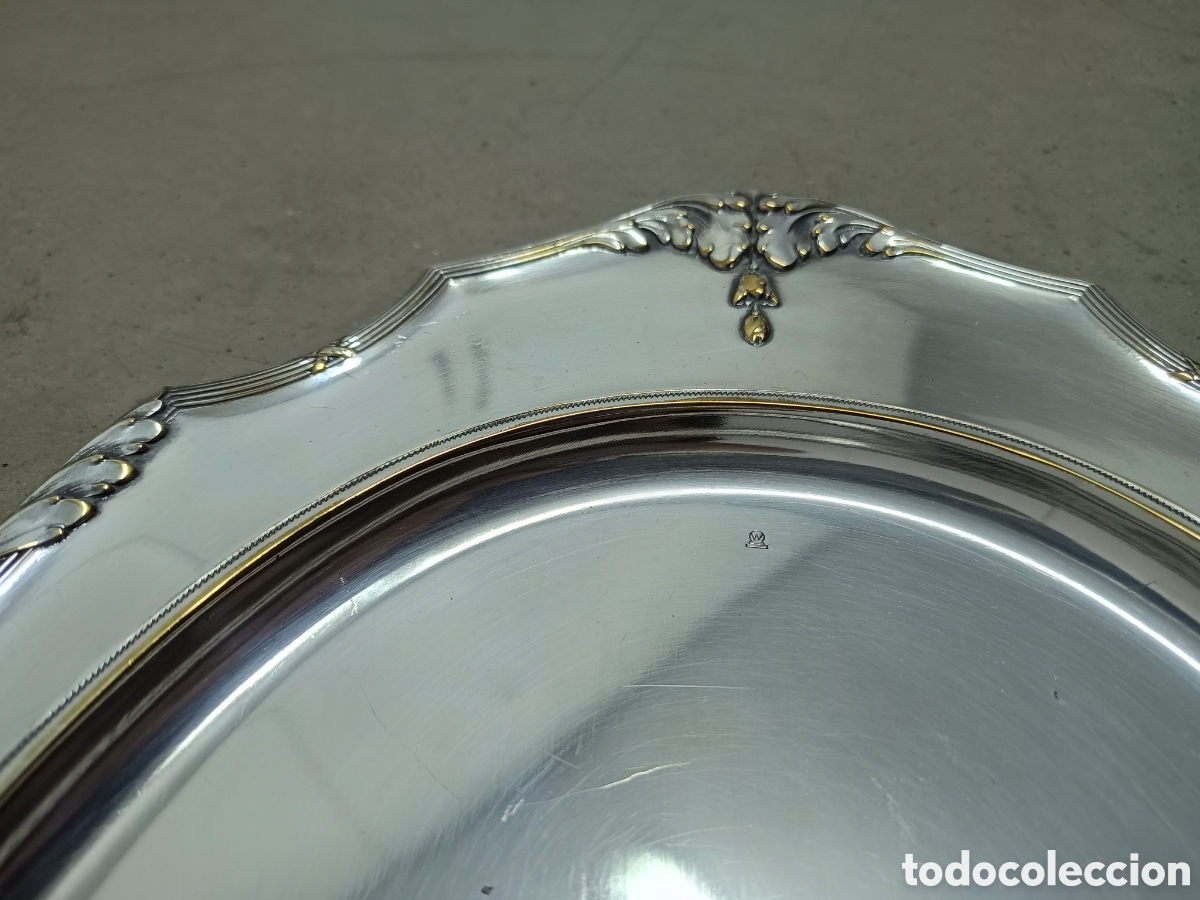 Antig&uuml;edades: BANDEJA BA&Ntilde;ADA EN PLATA - Foto 4