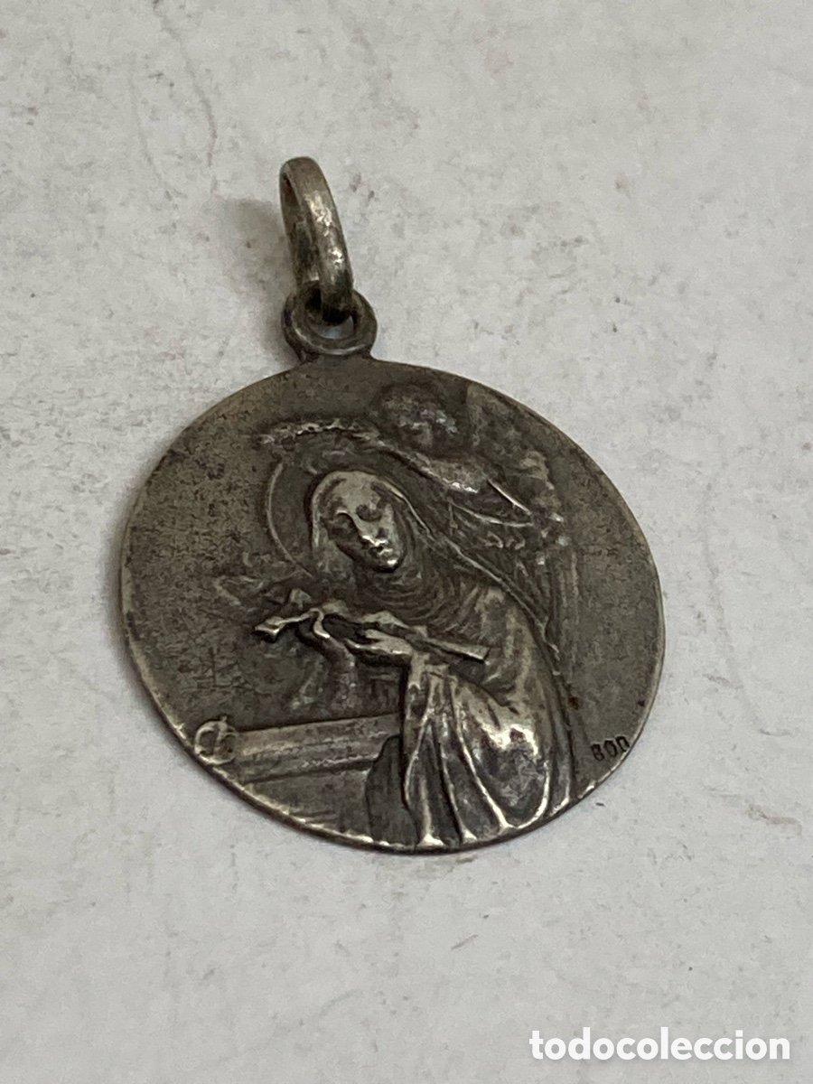 Antig&uuml;edades: Medalla de plata religiosa C441 - Foto 1