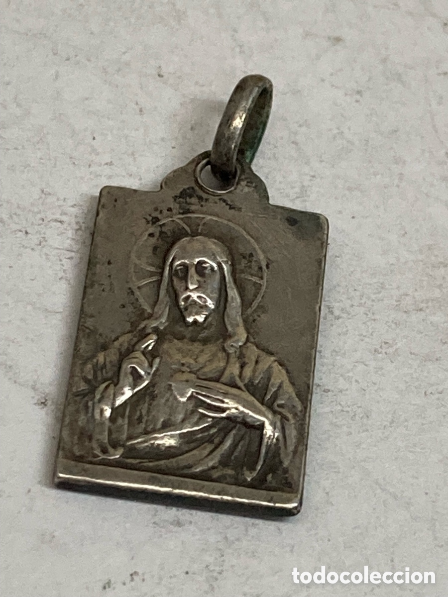 Antig&uuml;edades: Medalla de plata religiosa C441 - Foto 2