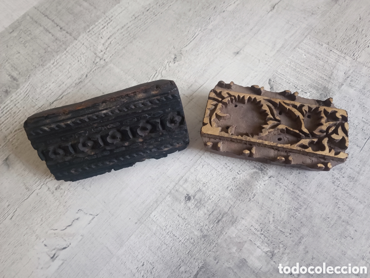 Antig&uuml;edades: 3 OBJETOS ANTIGUOS MADERA Y ESTA&Ntilde;O - Foto 5