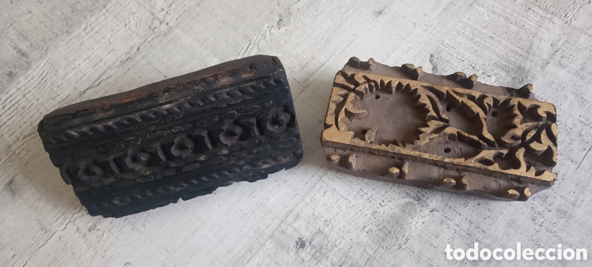 Antig&uuml;edades: 3 OBJETOS ANTIGUOS MADERA Y ESTA&Ntilde;O - Foto 6