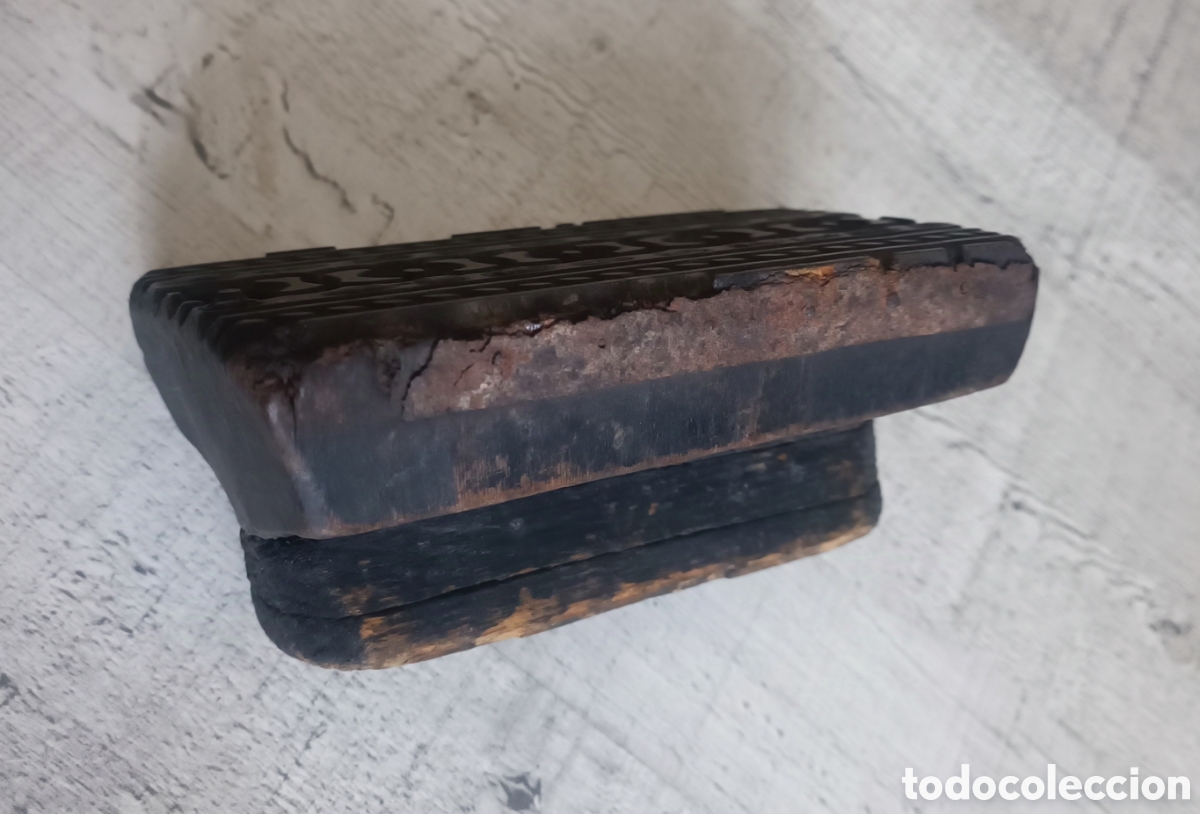 Antig&uuml;edades: 3 OBJETOS ANTIGUOS MADERA Y ESTA&Ntilde;O - Foto 7