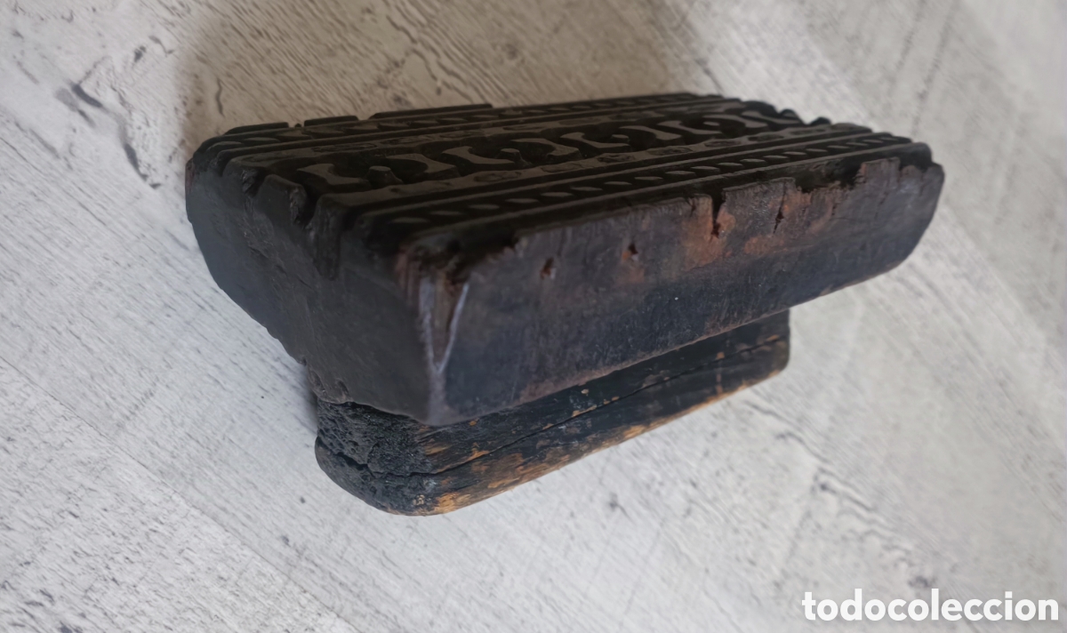 Antig&uuml;edades: 3 OBJETOS ANTIGUOS MADERA Y ESTA&Ntilde;O - Foto 8