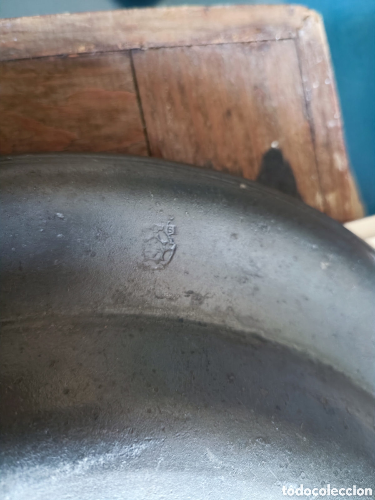 Antig&uuml;edades: 3 OBJETOS ANTIGUOS MADERA Y ESTA&Ntilde;O - Foto 11