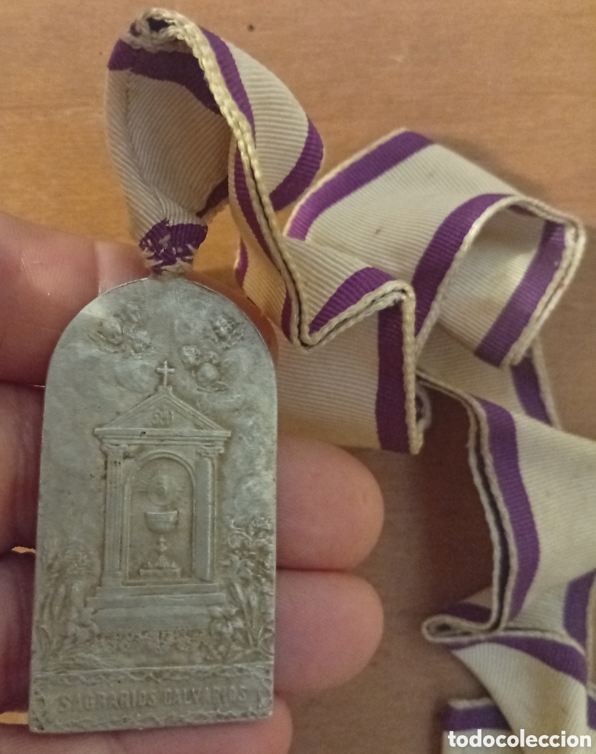 Antig&uuml;edades: Antigua medalla religiosa - Foto 2