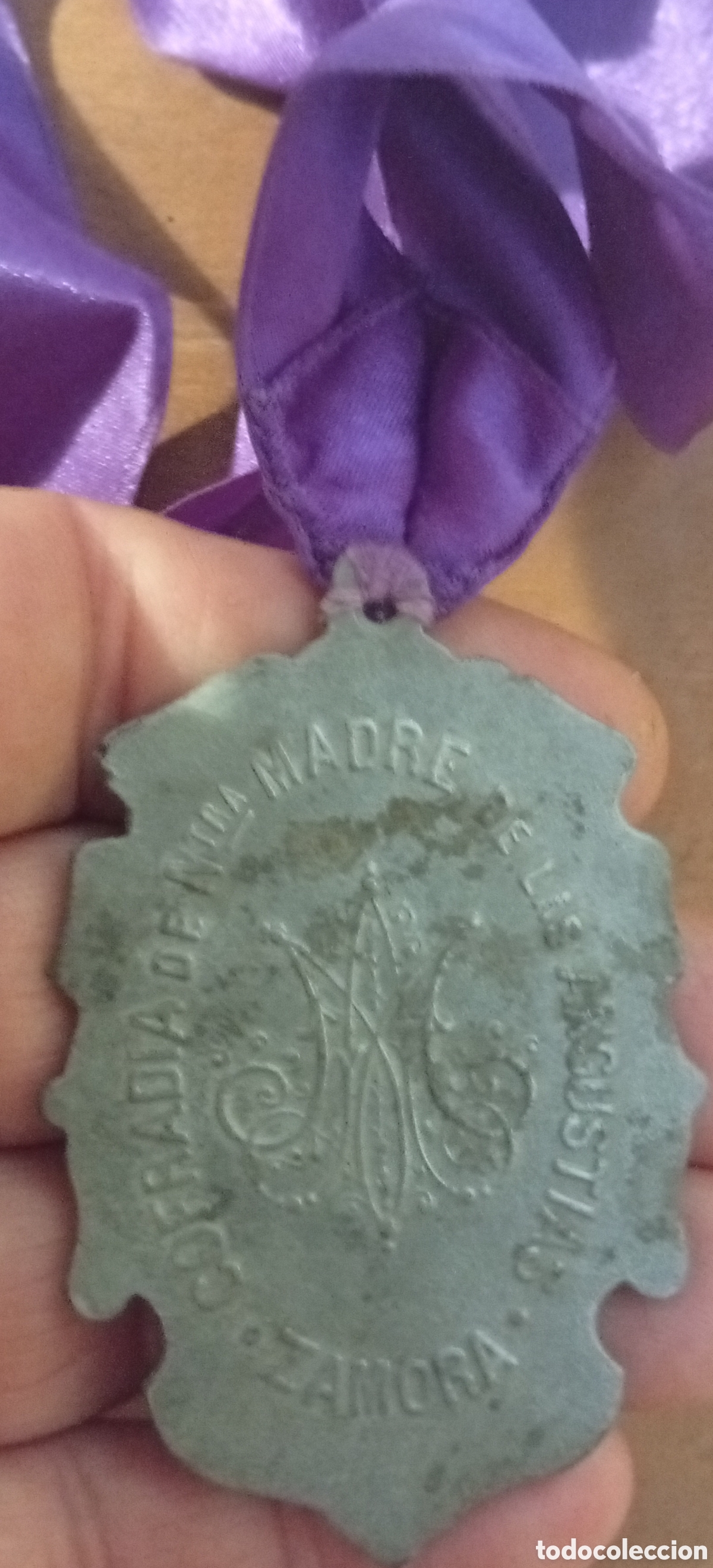 Antig&uuml;edades: Antigua medalla religiosa - Foto 2