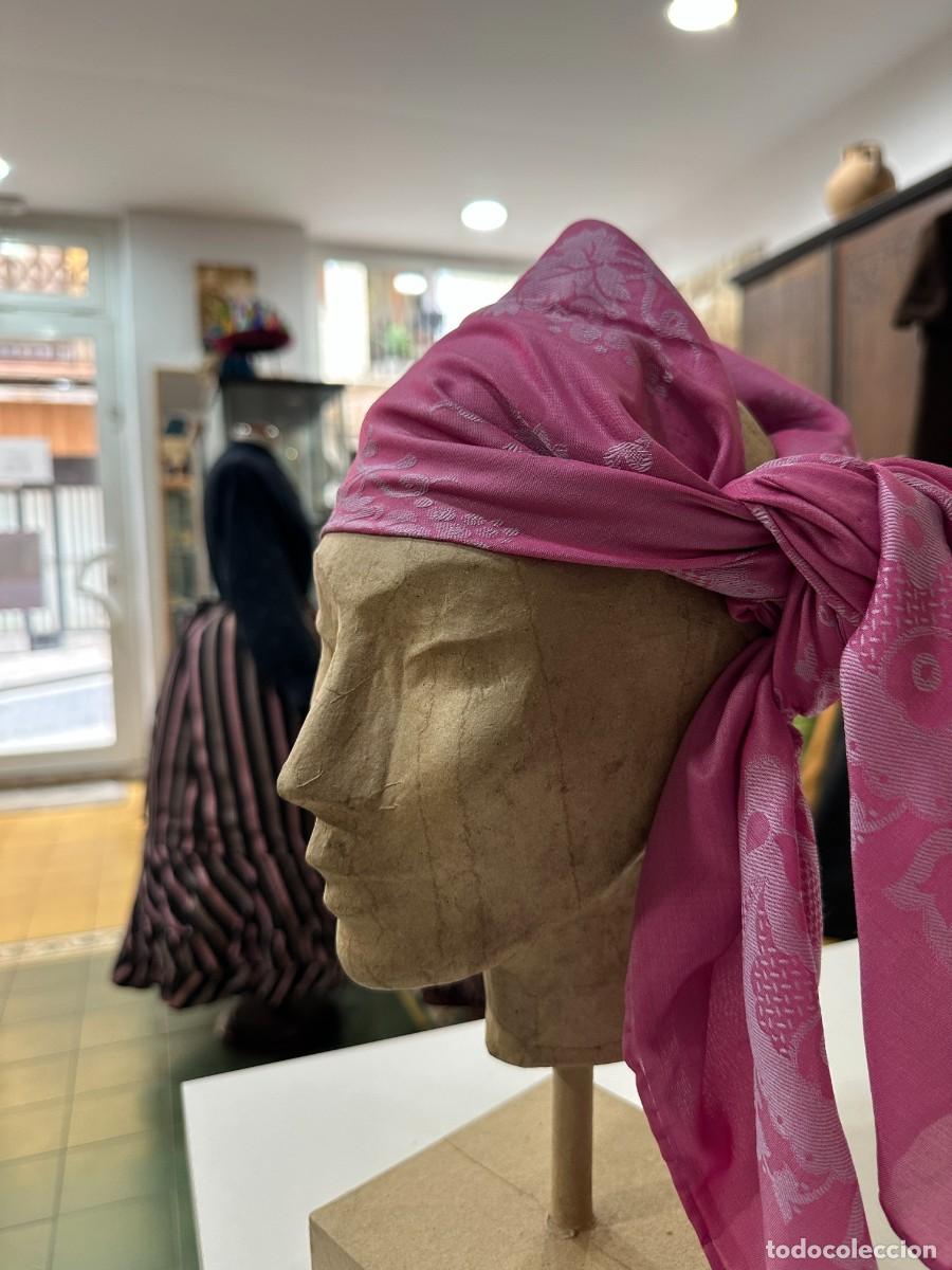 Antig&uuml;edades: Pa&ntilde;uelo de seda rosa - Foto 2