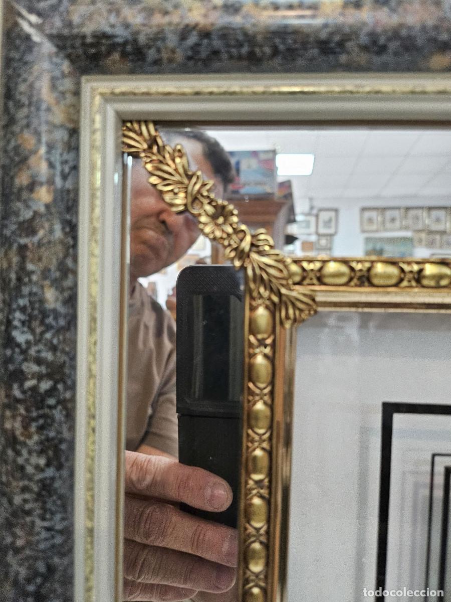 Antig&uuml;edades: cuadro con marco antiguo dorado y espejo - Foto 2