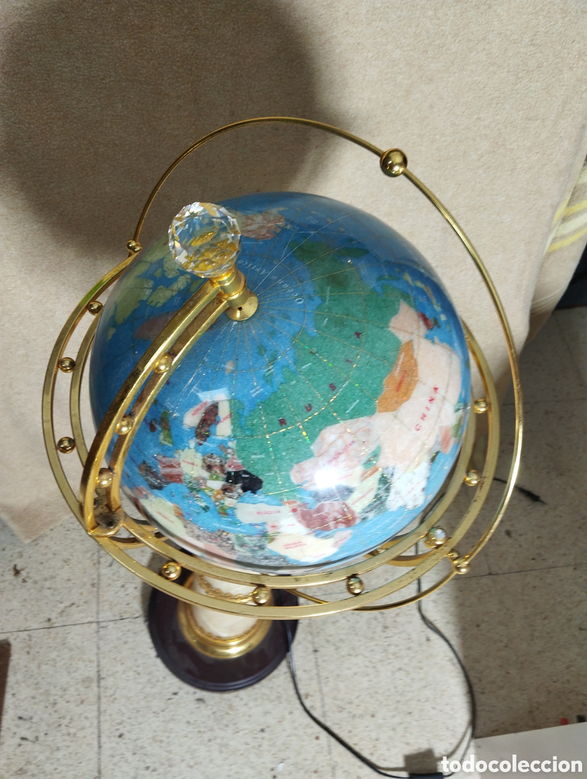 Antig&uuml;edades: LAMPARA BOLA MAPAMUNDI - Foto 6