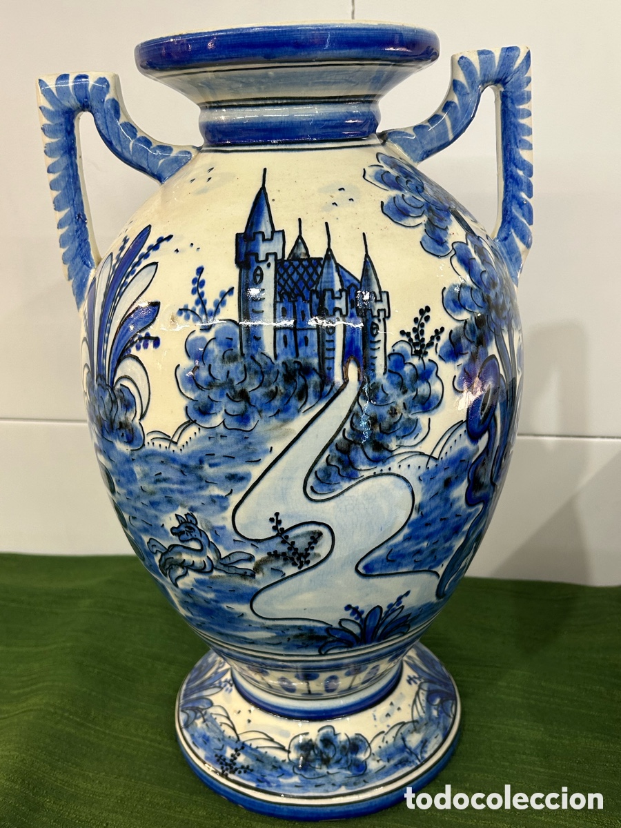 Antig&uuml;edades: Antiguo jarr&oacute;n de cer&aacute;mica 36cm - Foto 2