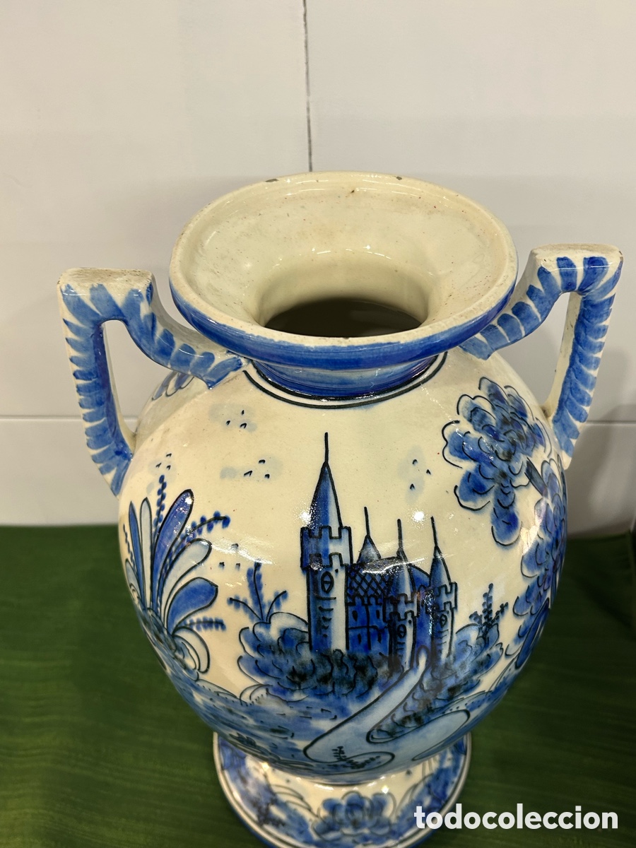 Antig&uuml;edades: Antiguo jarr&oacute;n de cer&aacute;mica 36cm - Foto 3
