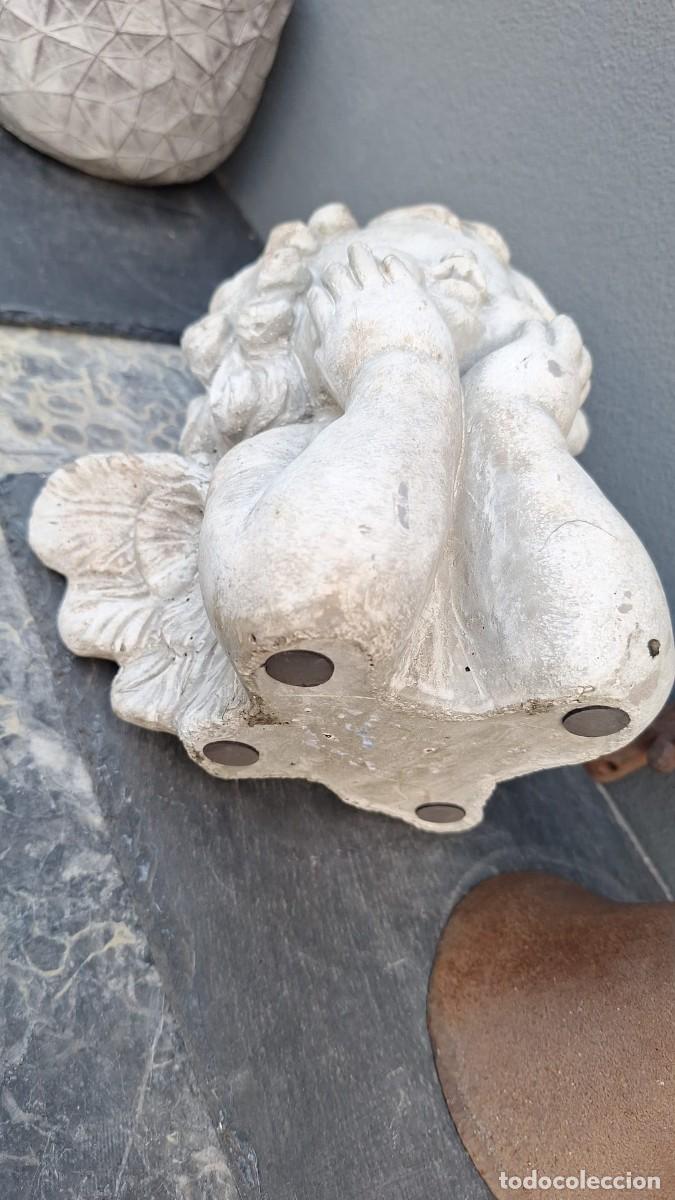 Antig&uuml;edades: Maceta Jarr&oacute;n Cemento &Aacute;ngel - Foto 7