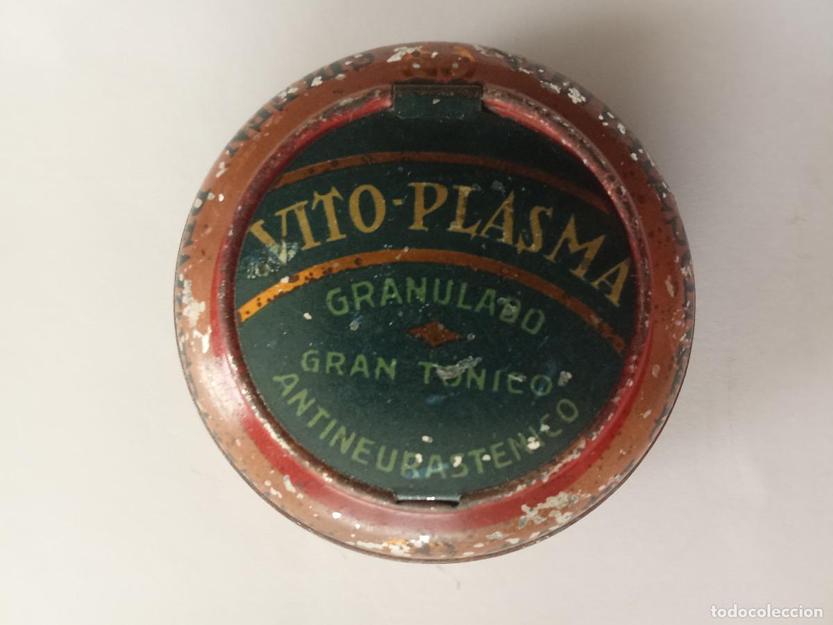 Antig&uuml;edades: Caja vac&iacute;a muestra Vito Plasma antineurastenico lab. Klam Reus a&ntilde;os 30 farmacia
