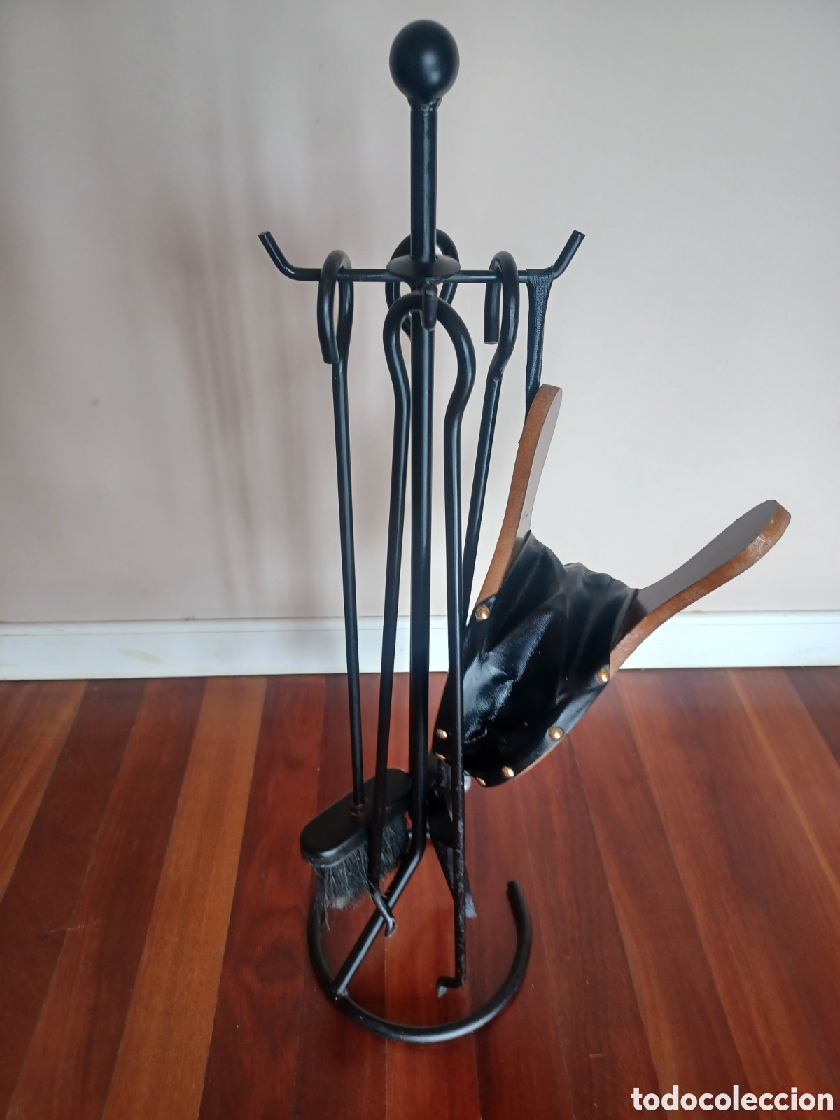 Antig&uuml;edades: ​Conjunto de Chimenea de Forja | Set Antiguo Franc&eacute;s - Foto 2