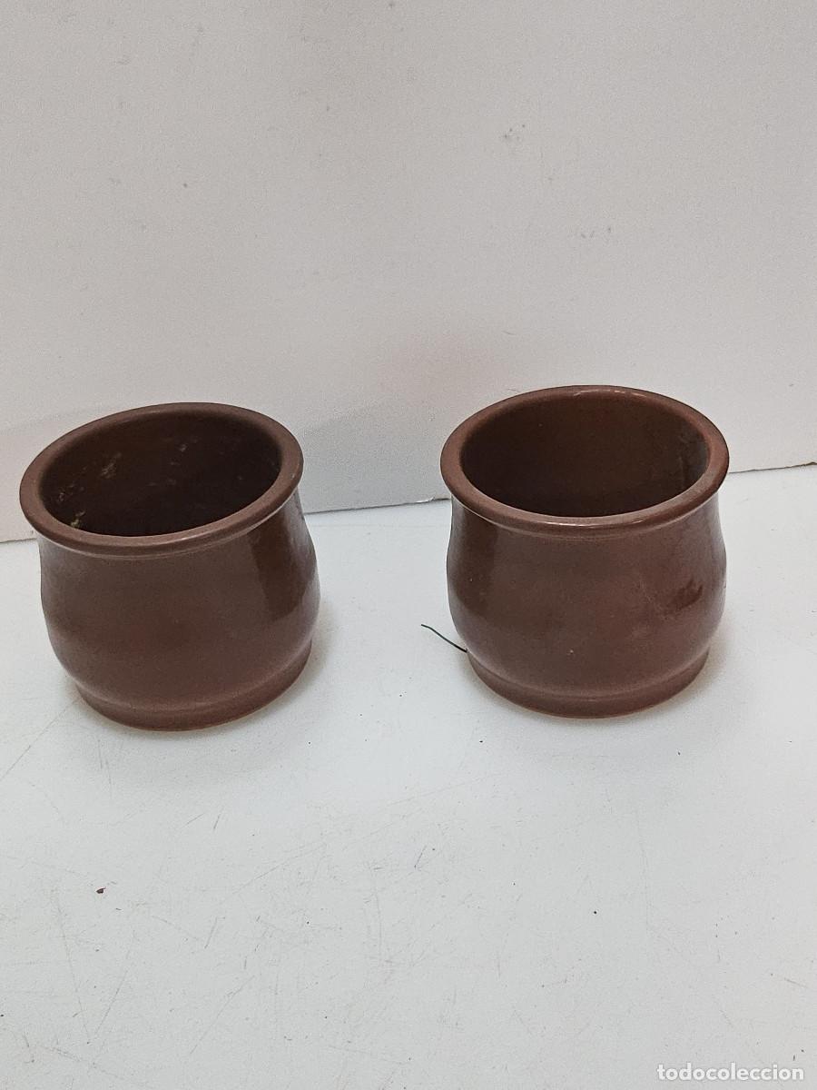 Antig&uuml;edades: 2 macetas de ceramica - Foto 1