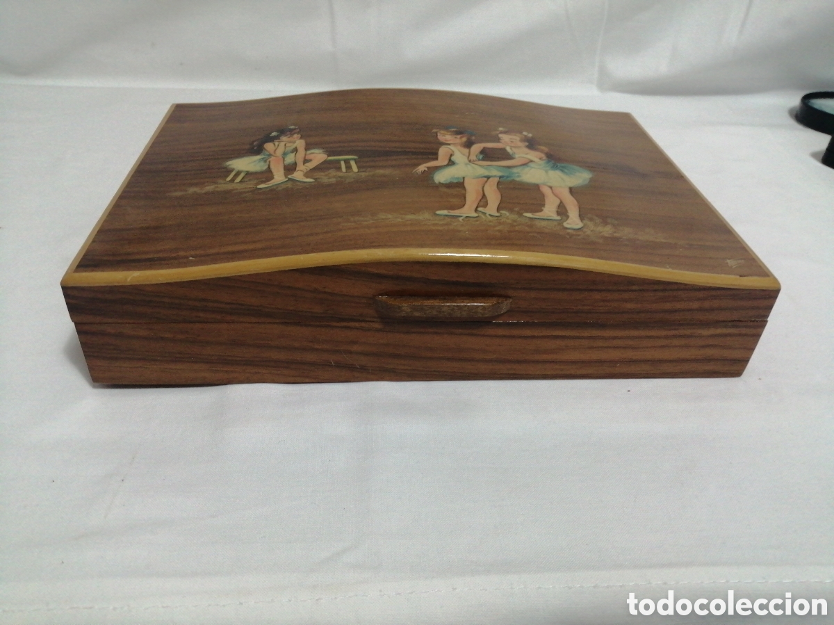 Antig&uuml;edades: Caja joyero en madera - Foto 2
