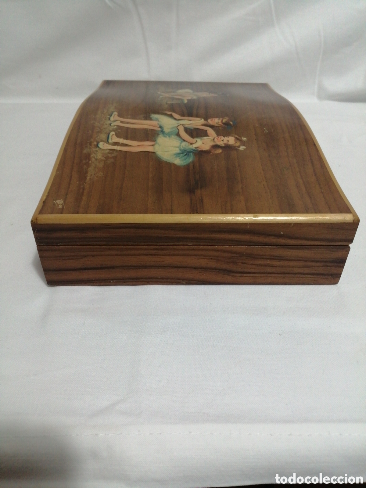 Antig&uuml;edades: Caja joyero en madera - Foto 5