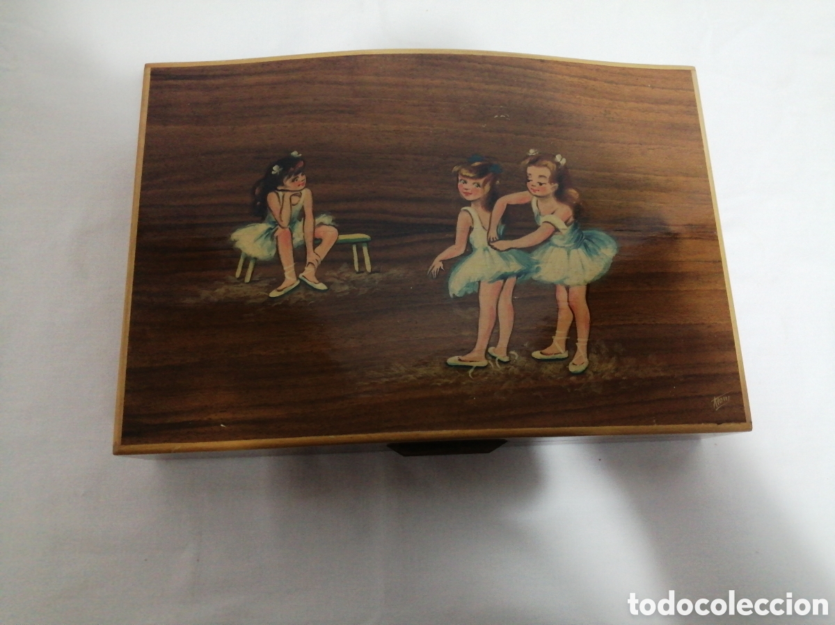 Antig&uuml;edades: Caja joyero en madera - Foto 1