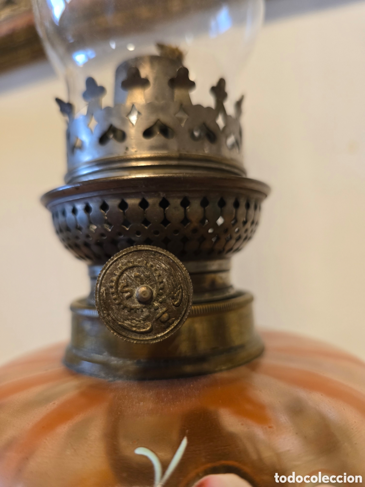 Antig&uuml;edades: Quinque floral base modernista - Foto 2