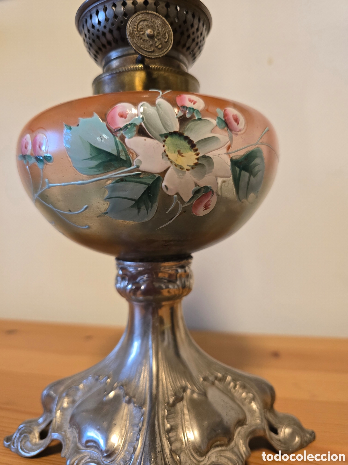 Antig&uuml;edades: Quinque floral base modernista - Foto 1