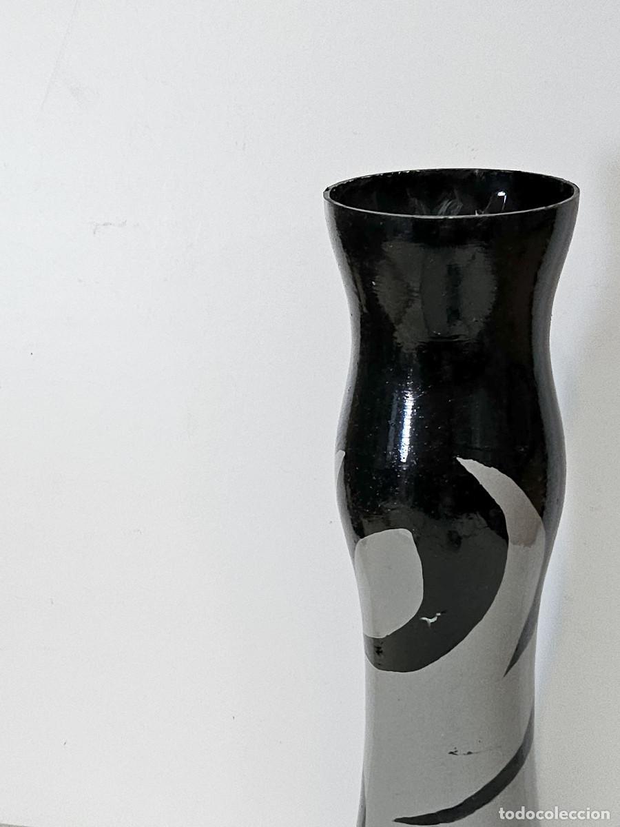Antig&uuml;edades: jarron de cristal florero - Foto 1