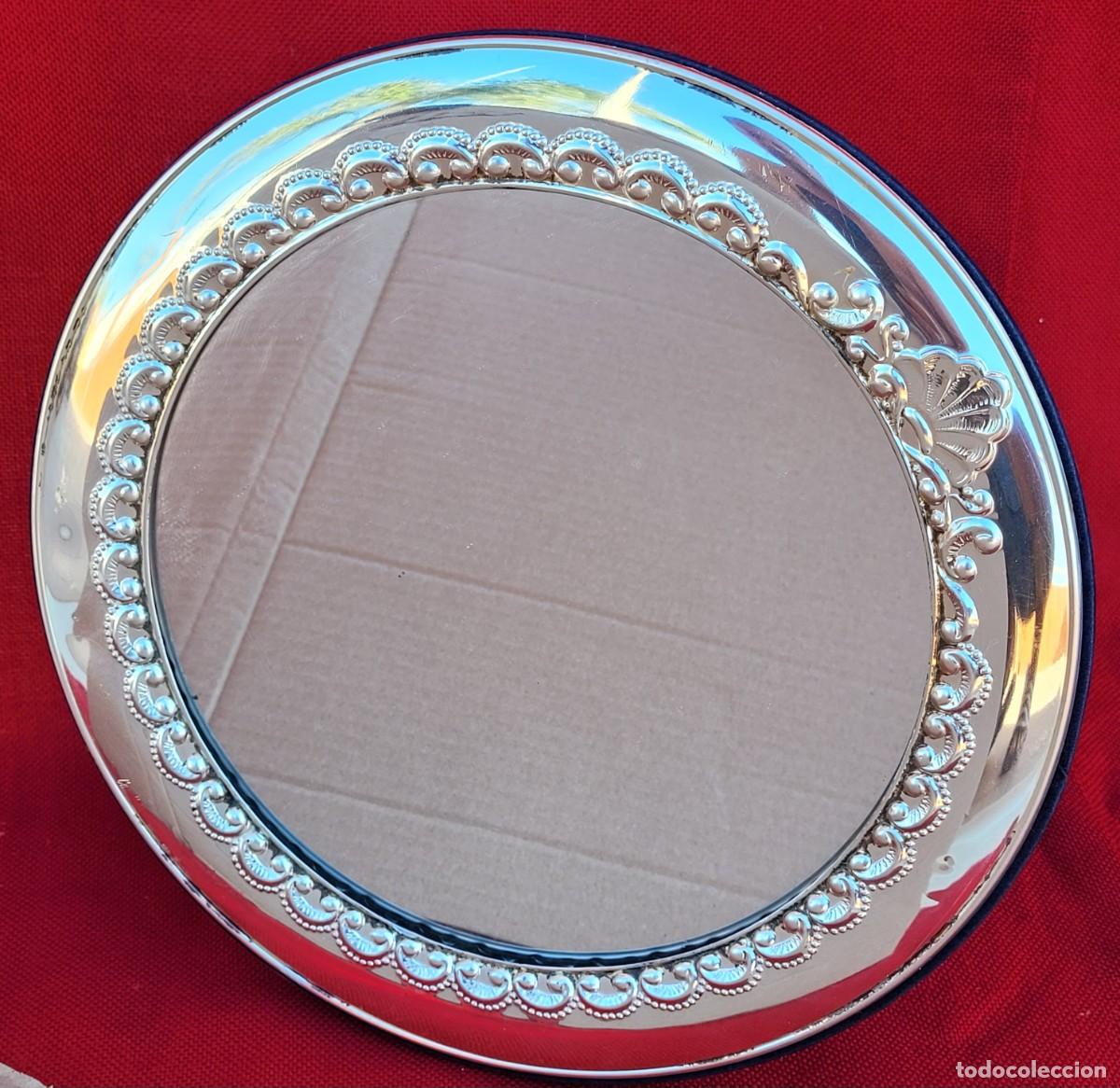 Antig&uuml;edades: Espejo Camilletti, plata 925, 27cm - Foto 1