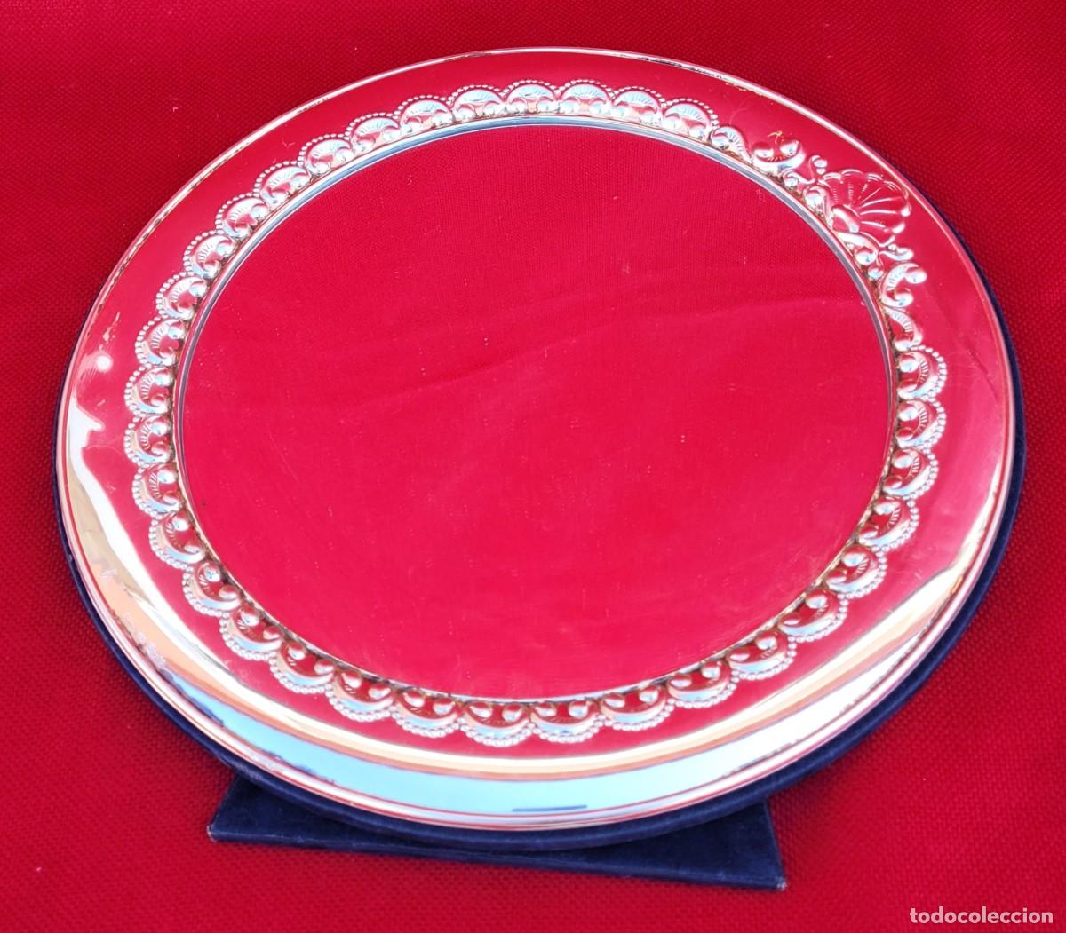 Antig&uuml;edades: Espejo Camilletti, plata 925, 27cm - Foto 4